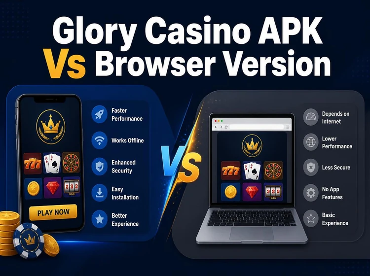 Glory Casino APK Vs Browser Version